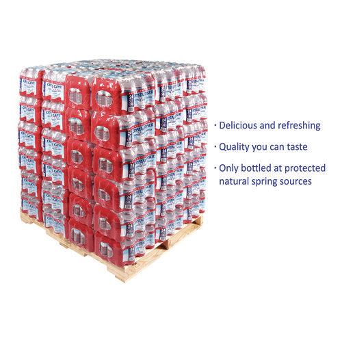 Image of Crystal Geyser® Alpine Spring Water, 16.9 oz Bottle, 24/Carton, 84 Cartons/Pallet