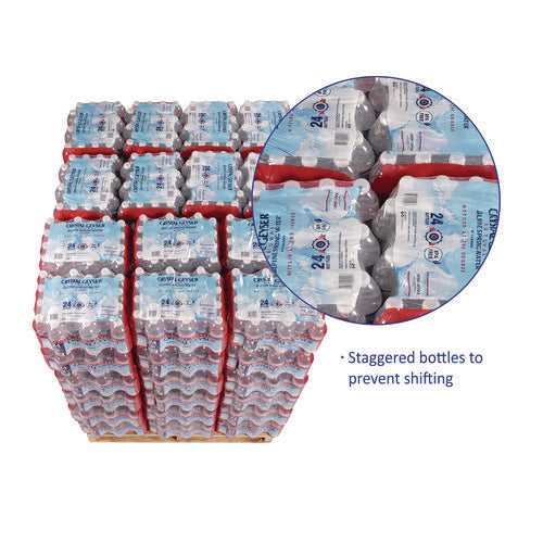 Image of Crystal Geyser® Alpine Spring Water, 16.9 oz Bottle, 24/Carton, 84 Cartons/Pallet