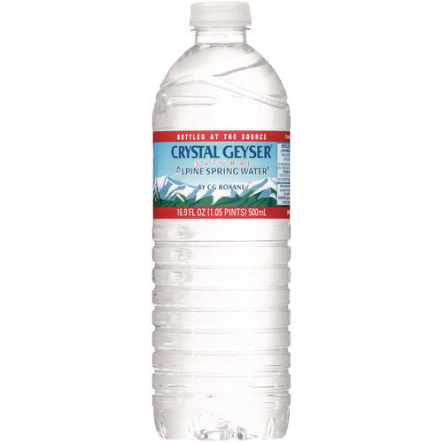 Image of Crystal Geyser® Alpine Spring Water, 16.9 oz Bottle, 35/Carton, 54 Cartons/Pallet