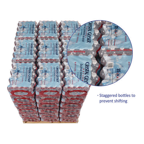 Image of Crystal Geyser® Alpine Spring Water, 16.9 oz Bottle, 35/Carton, 54 Cartons/Pallet