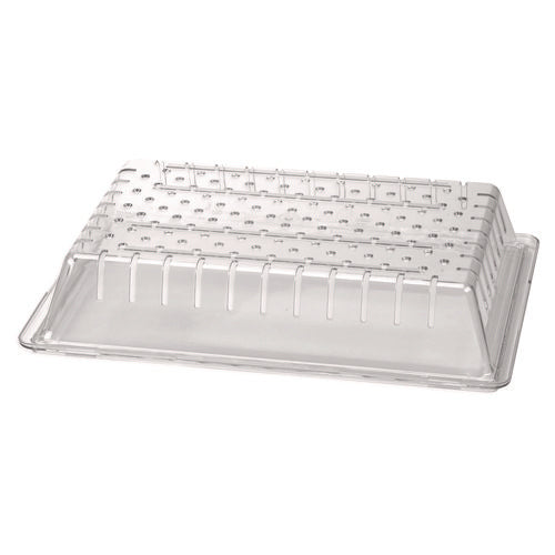 Image of Carlisle StorPlus Polycarbonate Food Storage Container Colander, 18 x 26, Clear, Plastic