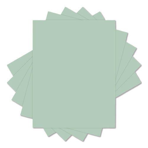 Image of Universal® Deluxe Colored Paper, 20 lb Bond Weight, 8.5 x 11, Green, 500 Sheets/Ream, 10 Reams/Carton