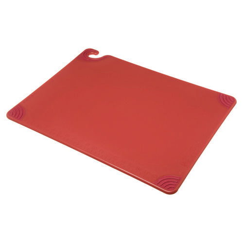 Image of San Jamar® Saf-T-Grip Cutting Board, Plastic, 24 x 18, x 0.5, Red