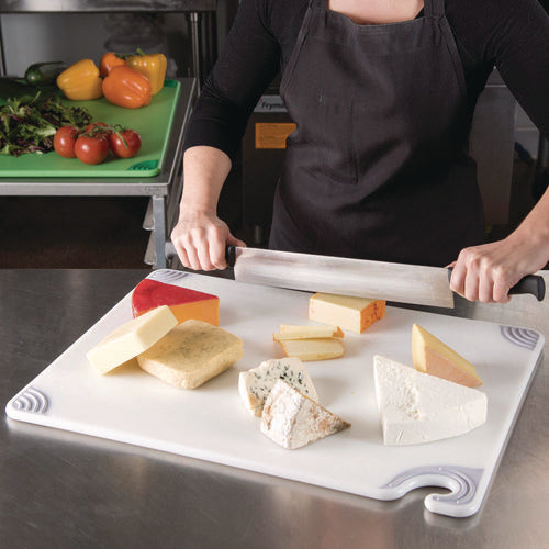 Image of San Jamar® Saf-T-Grip Cutting Board, Plastic, 24 x 18 x 0.5, White