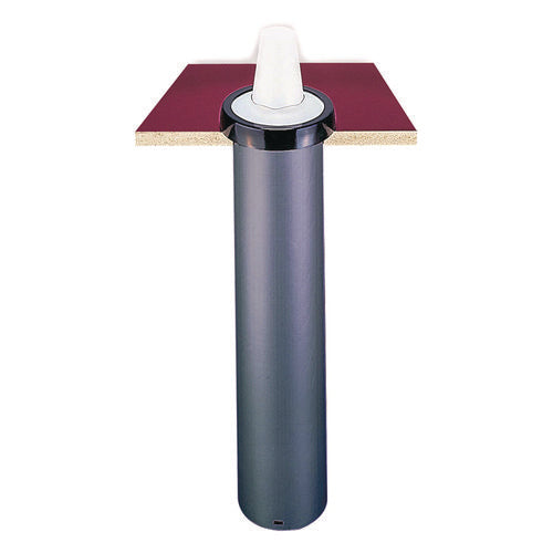 Image of San Jamar® EZ-FIT ONE-SIZE-FITS-ALL CUP DISPENSER, FOR 8 OZ TO 46 OZ CUPS, BLACK