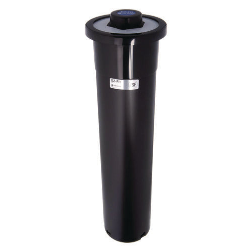 Image of San Jamar® EZ-FIT ONE-SIZE-FITS-ALL CUP DISPENSER, FOR 8 OZ TO 46 OZ CUPS, BLACK