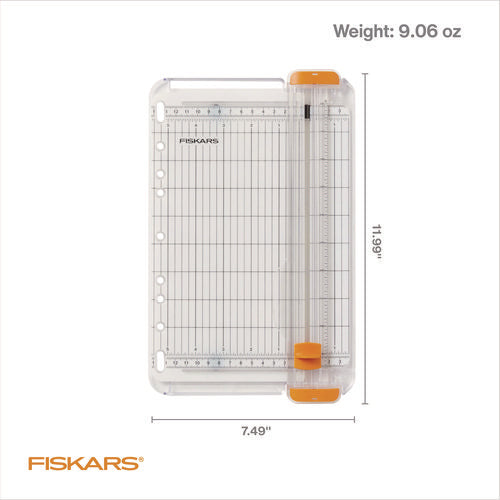 Image of Fiskars® SureCut Card Making Paper Trimmer, 8 Sheets, 9" Cut Length, 5.5"w x 9" l