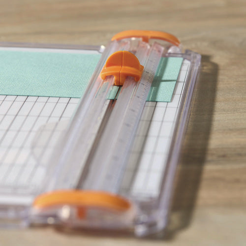 Image of Fiskars® SureCut Card Making Paper Trimmer, 8 Sheets, 9" Cut Length, 5.5"w x 9" l