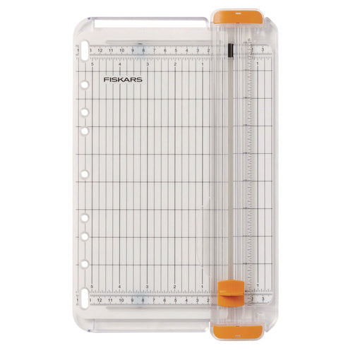 Image of Fiskars® SureCut Card Making Paper Trimmer, 8 Sheets, 9" Cut Length, 5.5"w x 9" l
