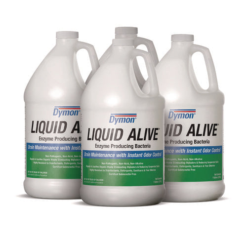 Image of Dymon® Liquid Alive Enzyme Producing Bacteria, 1 Gal Bottle, 4/carton
