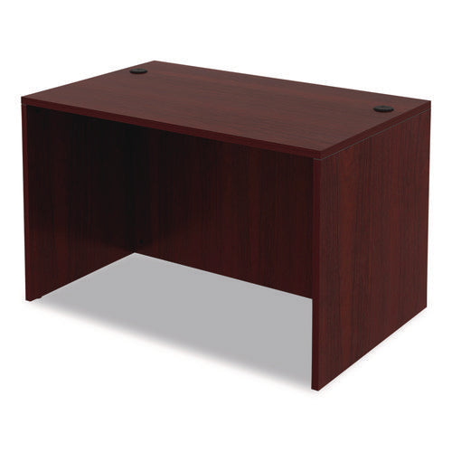 Image of Alera® Alera Valencia Series Straight Front Desk Shell, 47.25" X 29.5" X 29.63", Mahogany