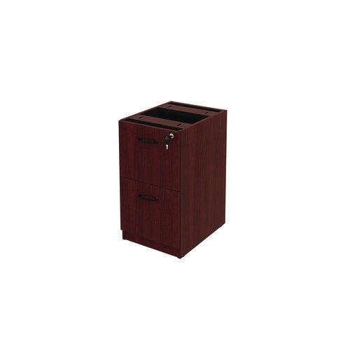 Image of Alera® Alera Valencia Series Full Pedestal File, Left Or Right, 2 Legal/letter-Size File Drawers, Mahogany, 15.63" X 20.5" X 28.5"