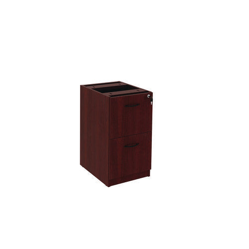 Image of Alera® Alera Valencia Series Full Pedestal File, Left Or Right, 2 Legal/letter-Size File Drawers, Mahogany, 15.63" X 20.5" X 28.5"