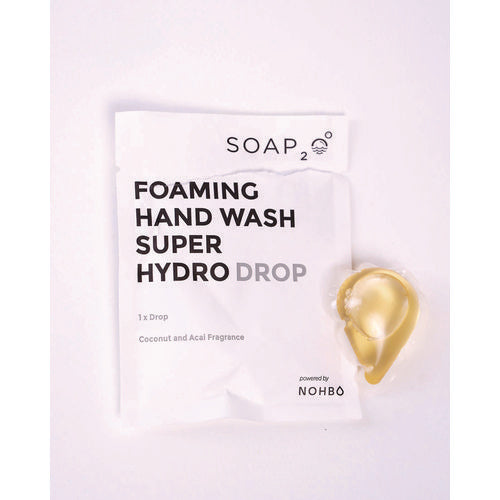 Image of SOAP2O Foaming Super HydroDrop, Coconut Acai, 500 mL Pump Refill, 4/Pack, 30 Packs/Carton