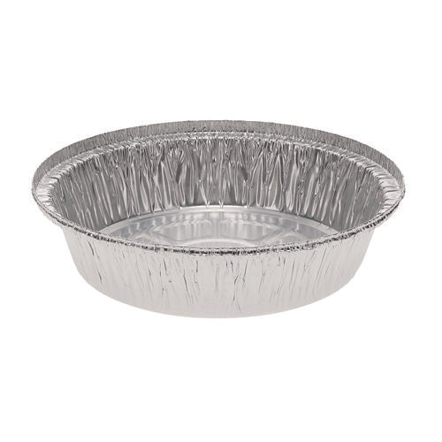 Image of Pactiv Evergreen Aluminum Take-Out Container, 24 oz, 7" Diameter x 1.53" h, Silver, 250/Carton
