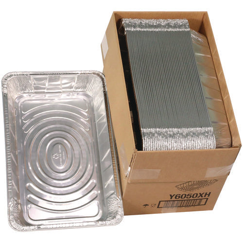 Image of Pactiv Evergreen Aluminum Steam Table Pan, Full-Size Deep, 3.4" Deep, 19.6 x 11.6, 40/Carton