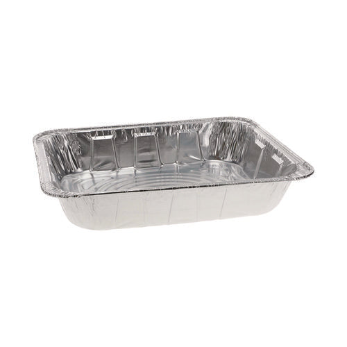 Image of Pactiv Evergreen Aluminum Steam Table Pan, Half-Size Deep, 2.6" Deep, 11.8 x 9.4, 100/Carton