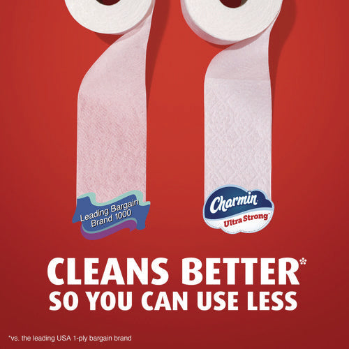 Image of Charmin® Ultra Strong Bathroom Tissue, Septic Safe, 2-Ply, White, 220 Sheet/Roll, 4/Pack, 8 Packs/Carton