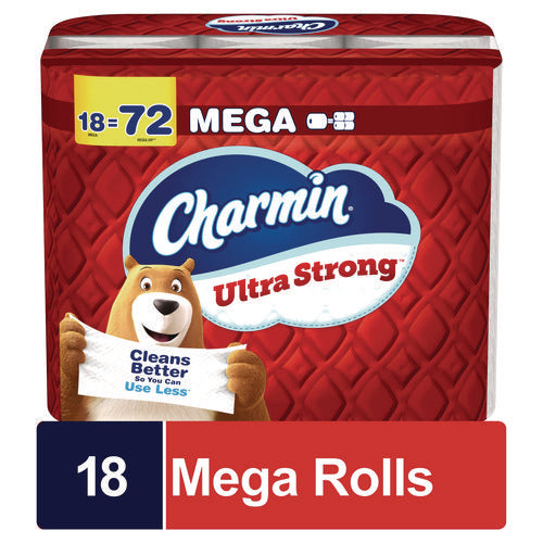 Image of Charmin® Ultra Strong Bathroom Tissue, Septic Safe, 2-Ply, White, 220 Sheet/Roll, 18/Pack