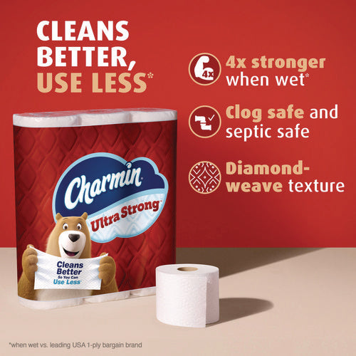Image of Charmin® Ultra Strong Bathroom Tissue, Septic Safe, 2-Ply, White, 220 Sheet/Roll, 18/Pack