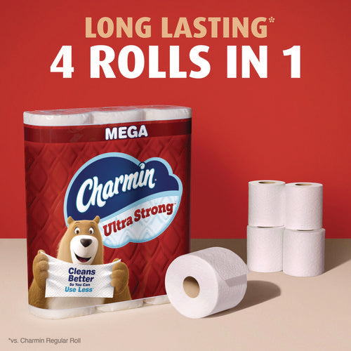 Image of Charmin® Ultra Strong Bathroom Tissue, Septic Safe, 2-Ply, White, 220 Sheet/Roll, 18/Pack