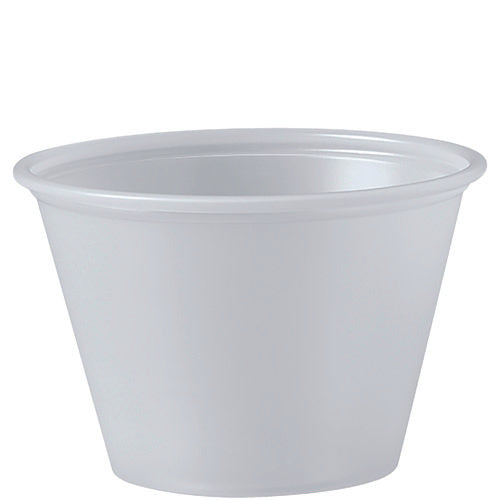 Image of SOLO® Portion Containers, 2.5 oz, Plastic, Translucent, 2,500/Carton