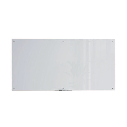 Image of U Brands Glass Dry Erase Board, 72" x 36" (Actual Size: 70" x 35"), White Surface