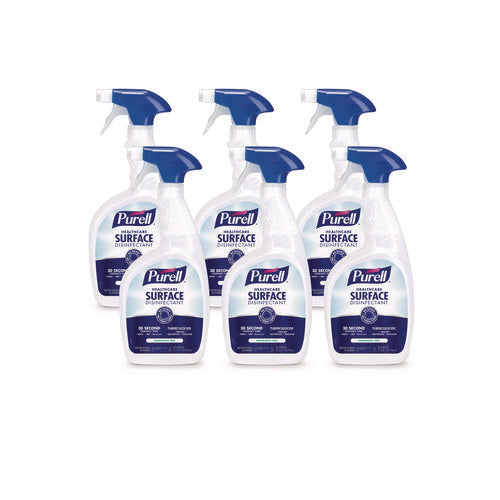 Image of PURELL® Healthcare Surface Disinfectant, Fragrance Free, 32 Oz Spray Bottle, 6/carton