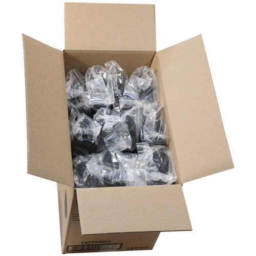 Image of Pactiv Evergreen Plastic Portion Cup, 2 oz., Black, 2,400/Carton