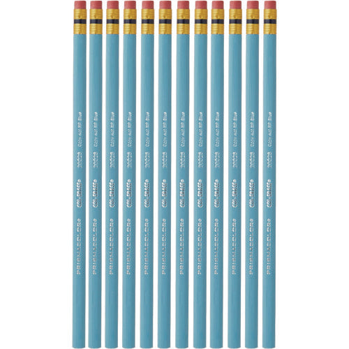 Image of Prismacolor® Col-Erase Pencil with Eraser, 0.7 mm, 2B, Non-Photo Blue Lead, Non-Photo Blue Barrel, Dozen