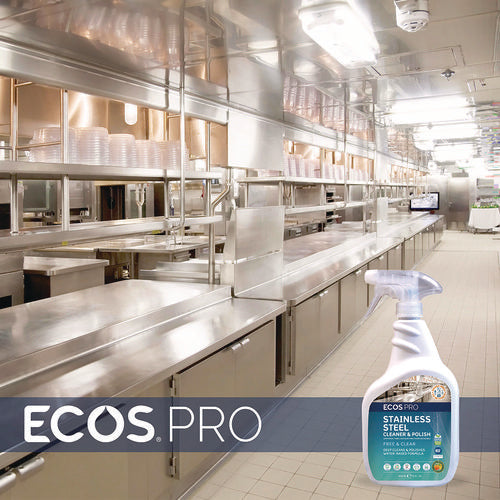 Image of ECOS® PRO Stainless Steel Cleaner and Polish, 32 oz Spray