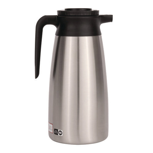 Image of BUNN® 1.9 Liter Thermal Pitcher, Stainless Steel/black