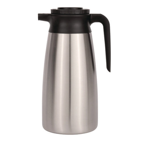 Image of BUNN® 1.9 Liter Thermal Pitcher, Stainless Steel/black