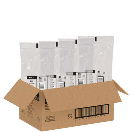 Image of SOLO® Compostable Paper Dinnerware, ProPlanet Seal, Plate, 6" dia, White, 500/Carton