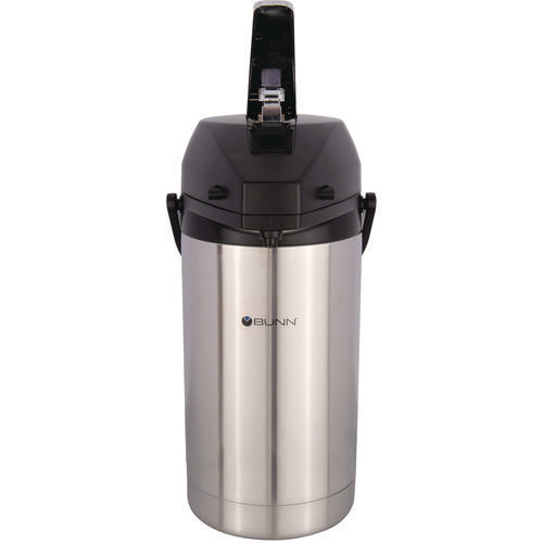 Image of BUNN® 3 Liter Lever Action Airpot, Stainless Steel/black