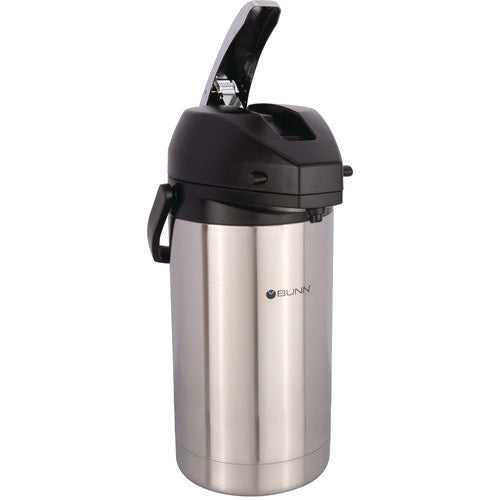 Image of BUNN® 3 Liter Lever Action Airpot, Stainless Steel/black