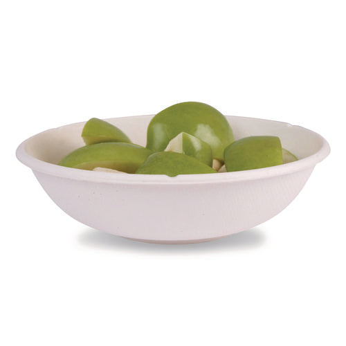 Image of Eco-Products® Vanguard Renewable and Compostable Sugarcane Bowls, Bowl, 32 oz, White, 400/Carton