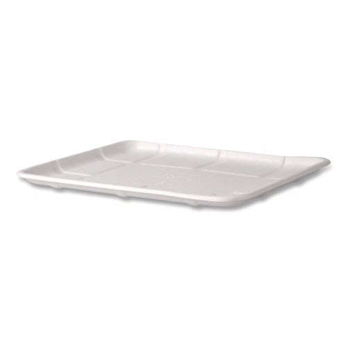 Image of Eco-Products® Meat and Produce Food Trays, 10.52 x 8.5 x 0.5, White, Sugarcane Fiber, 300/Carton