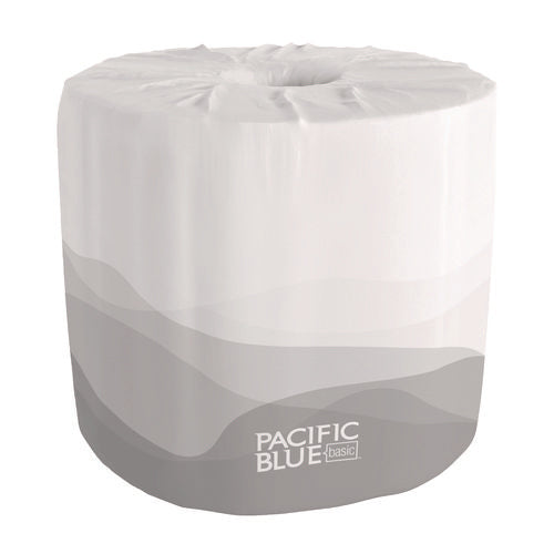 Image of Georgia Pacific® Professional Pacific Blue Basic Bathroom Tissue, Septic Safe, 2-Ply, White, 550 Sheets/roll, 80 Rolls/carton