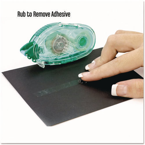 Image of Tombow® Mono® Removable Adhesive Roller, 0.33" x 472", Clear