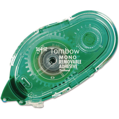 Image of Tombow® Mono® Removable Adhesive Roller, 0.33" x 472", Clear