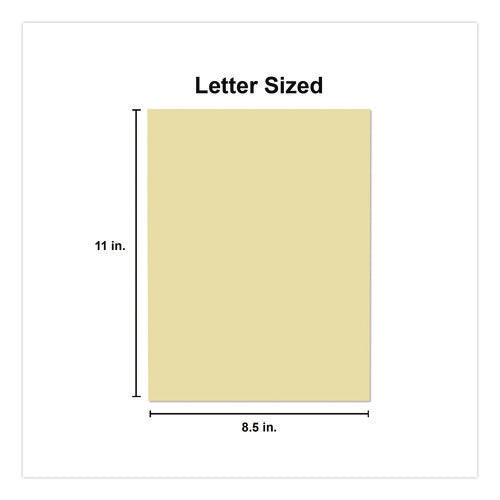 Image of Universal® Deluxe Colored Paper, 20 lb Bond Weight, 8.5 x 11, Canary, 500 Sheets/Ream, 10 Reams/Carton