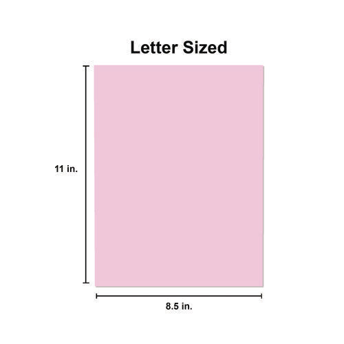 Image of Universal® Deluxe Colored Paper, 20 lb Bond Weight, 8.5 x 11, Pink, 500/Ream