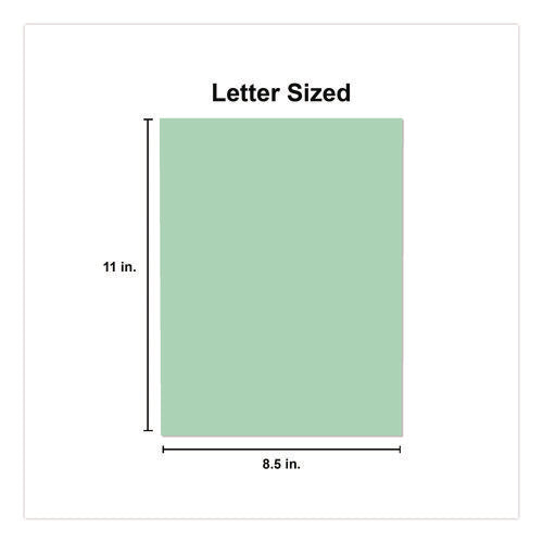 Image of Universal® Deluxe Colored Paper, 20 lb Bond Weight, 8.5 x 11, Green, 500 Sheets/Ream, 10 Reams/Carton