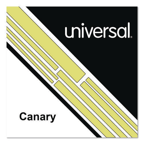 Image of Universal® Deluxe Colored Paper, 20 lb Bond Weight, 8.5 x 11, Canary, 500 Sheets/Ream, 10 Reams/Carton