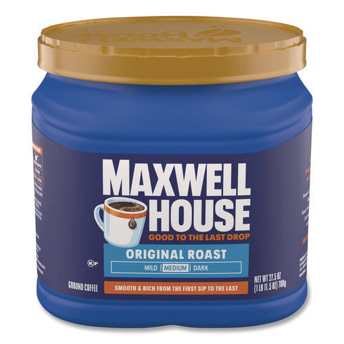 Image of Maxwell House® Coffee, Original, 27.5 oz Canister, 6/Carton