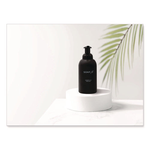Image of SOAP2O Eco Glass Bottle Soap Dispenser, 350 mL, Black