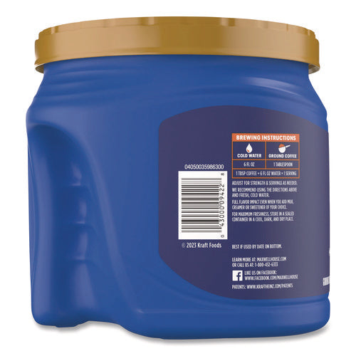 Image of Maxwell House® Coffee, Original, 27.5 oz Canister, 6/Carton