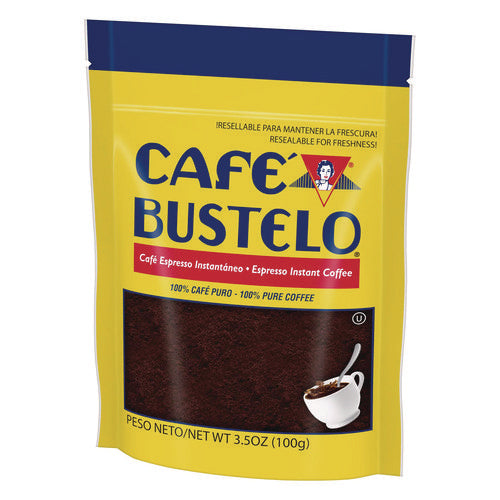 Image of Folgers® Cafe Bustelo Instant Coffee, Espresso, 3.5 oz Packet, 24/Carton