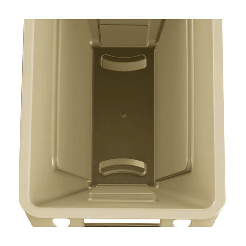 Image of Rubbermaid® Commercial Slim Jim with Venting Channels, 23 gal, Plastic, Beige